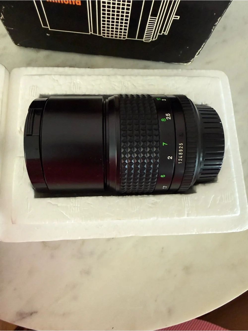 Minolta MD Tele Rokkor-X 135mm f2.8 Manual Focus Lens Japan Original Box As Is